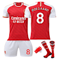 Miniatyrbillede 3 af 11: 23-24 Arsenal hjemme fodboldsæt 7 Saka 8 Odegaard 9 Jesus 11 Martinelli trøje No number + gear with socks M
