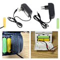 Miniatyrbillede 2 af 5: Universal 3V AM3/LR6/AA Batteri Eliminator EU/US/UK Strømkabel Udskift 2stk 1.5V AA Størrelse Batterikabel 0.08 US