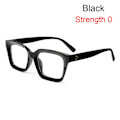 Miniatyrbillede 1 af 10: Læsebriller Presbyopia Briller SORT STYRKE 0 STYRKE sort black Strength 0-Strength 0