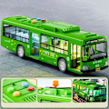 Miniatyrbillede 2 af 5: Legetøjsbus til børn, simulering, stor døråbning, lys, lyd, bybusmodel, simulering, babybus, legetøj, bus, dreng_c24070375(FQ)