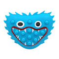 Pikkukuva 2 / 5: Poppy Playtime Huggy Wuggy Pop It Push Bubble Fidget -lelut Blue