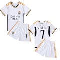 Miniatyrbild 1 av 6: VINI JR No.7 Jersey Set Real Madrid Träningströja Kostym för Barn Pojkar Säsong 2023-24 Size 20