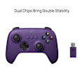 Miniatyrbillede 2 af 6: Ultimate 2.4g Trådløs Controller, Joystick Opdatering, Pro Gamepad med Bagknapper & Turbo Funktion til PC, Android, Steam Deck & Apple (Lilla) Purple
