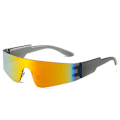 Miniatyrbilde 1 av 7: 2024 Future Solbriller Trendy En-delt Linse Solbriller Punk Gafas De Sol Fashi C4 Wrap Around Sunglasses