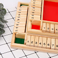 Miniatyrbilde 3 av 4: 4-spillers Shut Box brettspill digitalt flip-brett spill familiebrettspill leker green