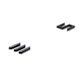 Miniatyrbillede 4 af 5: 3D Mat Sort Tesla Bagklap Emblem - Specialdesignet Bilemblem til Tesla Model S/X/Y