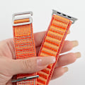 Miniatyrbilde 4 av 5: Alpine Loop-reim for Apple Watch-reim 49 mm 44 mm 40 mm 45 mm 41 mm 42 mm 38 mm 38 40 44 45 mm armbånd Iwatch Ultra Series 7 6 3 Watch 8 38 40 41 mm 38 40 41mm light gray