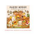 Miniatyrbillede 1 af 2: Fuzzy Hygge Farvelægningsbog til Voksne og Teenagere med Super Søde Dyrefigurer med Nemme og Enkle Mønstre til Afspænding Paperback