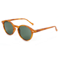 Pikkukuva 1 / 7: 2024 Tyylikkäät pyöreät retro klassiset monityyliset UV 400 polarisoidut tukkuhinnat Aurinkolasit miehille ja naisille mukautettu logo C8 BROWN DEMI/GREEN Polarized HD Shades