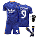 Miniatyrbillede 2 af 11: 21-22 Real Madrid udebane kongeblå nr. 9 Benzema trøje nr. 20 Vinicius 10 Modric 8 Kroos Size 15 with socks XL#