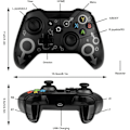 Miniatyrbillede 5 af 5: Trådløs Controller til Xbox One, Xbox Controller med 2.4GHz Trådløs Adapter, Xbox One X/Xbox One S/PS3 og PC (Sort)