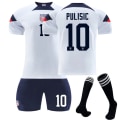 Miniatyrbilde 1 av 10: Fotballdrakt for USA hjemmebane, VM 2022-23, nr. 10 Pulisic, 8 McKennie, 11 Aaronson, 13 Morris Size 10 with socks #22
