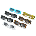 Pikkukuva 7 / 7: UUSI saapuminen mustat suorakaiteen muotoiset aurinkolasit Y2K lasit tunnetun brändin suunnittelijan tukkumyynti aurinkolasit C5 Fashion Sunglasses