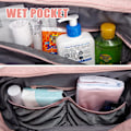 Miniatyrbilde 2 av 3: Weekendbager for kvinner, vanntett reisebag, overnattingsbag, treningsbag med våtlomme og trilledeksel
