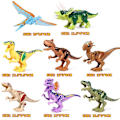 Miniatyrbild 2 av 5: Jurassic Dinosaur Building Blocks 8 st Tyrannosaurus, Nitrox, Styx, Barnens Montering Leksak