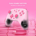 Miniatyrbilde 2 av 3: 2.4g Trådløs Kontroller for Windows PC, iPhone, Android, Switch & Steam, Bluetooth Kontroller  Hall Effect Trigger,Turbo,Rumble Vibrasjon (Rosa) Pink