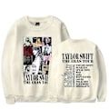 Miniatyrbillede 1 af 2: 2024 Taylor Swift The Eras Tour Sweatshirt Print Langærmet Crewneck Casual Løs Trøje Toppe Fans Gaver Til Mænd Kvinder Voksen Unisex Aprikos Apricot L