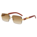 Pikkukuva 2 / 7: Leopard Head aurinkolasit naisille 2024 Uusi trendi Design Kehysvapaat miesten aurinkolasit C3 Fashion UV400 Sunglasses