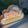 Miniatyrbild 1 av 6: 20 Blommoln Tulpan Spegel Nattlampa, DIY LED Dekoration för Sovrum (Rosa) Rosa Pink Parent