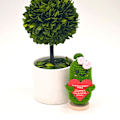 Miniatyrbilde 2 av 7: Håndlaget Mini Morsom Positiv Emosjonell Støtte Agurk, Søt Ting Morsom Strikket Ull Håndlaget Strikket Pynt Juleheklet Gave, 4.27 Tommer