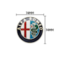 Miniatyrbillede 3 af 4: 2 x 74mm Alfa Romeo-emblem Gt 147 159 Brera Mito Giulietta Giulia-hætte