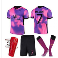 Pikkukuva 1 / 11: 22-23 Pariisin pinkki jalkapalloasu nro 7 nro 10 nro 30 pelipaita ulkomaankauppa suuri määrä hinta Purple socks size 7 three-piece set 18#