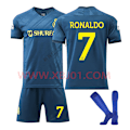 Miniatyrbild 1 av 2: 23-24 Ronaldo 7 Saudi League Riyadh Victory Away Shirt Ny Säsong Senaste Vuxna Barn Fotbollströja Kids 28(150-160cm)