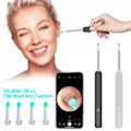 Miniatyrbillede 2 af 6: Trådløs HD Ørevoksfjerner Kamera Øre Endoskop Ske Pick Clea NE3 white + 8 piece set