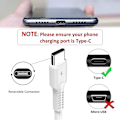 Pikkukuva 2 / 5: Lyhyt USB C -kaapeli [20cm/0,2m, 5 kpl], Adilift USB Type C -pikalaturi 3a Usb-a - Usb-c -kaapeli Samsung Galaxy S10 S9 S8:lle, Huawei P20:lle