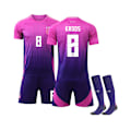Miniatyrbillede 1 af 2: 25 Tyskland Udebanetrøje Sæt i Pink No. 8 Kroos - Børne- og Voksenstørrelser no. 8 Kroos M(172-175CM）