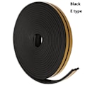 Miniatyrbillede 1 af 5: 5 / 10m Tætningstæppe Vindue Dør Træk Excluder Sort Black 10m-E