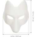 Pikkukuva 2 / 4: Susimaskit Eläinmaskit 2 kpl Kettu Maski, Halloween Valkoinen Kettu Maski A A
