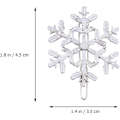Miniatyrbilde 5 av 5: Snøflak hårklipp Jul Snø Bobby Pins Legering Blanke hårnåler Jul Hårtilbehør Festgaver silver