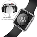 Miniatyrbillede 5 af 6: 2-pak Apple Watch 38/40/42/44 mm - Heltäckande Skal Skærmskydd Transparent Transparent 40mm