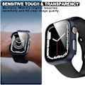 Miniatyrbild 3 av 5: 6-pack hårt PC-fodral för Apple Watch 38 mm serie 3/2/1 med härdat 6-pack 1 6-Pack 1 38mm