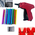 Miniatyrbild 1 av 5: Stitchy Snabb Klädfixare, Snabb Klädfixare, Snabb Sömnadspistol för kläder för att fixa låga halslinjer, tighta sömmar Red with Black