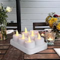 Miniatyrbild 4 av 5: 【Mingbao Store】Återuppladdningsbara värmeljus Flamlösa ljus med fjärrkontroll LED-ljus med timer Batteridrivna ljus Kompatibla Heminredning