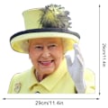 Miniatyrbild 6 av 8: Queen Bildekal Bilfönsterdekal Vattentät PVC Drottningens Jubileum 2022 Dekorationer Bilfönsterdekal Union Jack Dekor