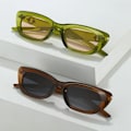 Pikkukuva 2 / 7: UUSI saapuminen mustat suorakaiteen muotoiset aurinkolasit Y2K lasit tunnetun brändin suunnittelijan tukkumyynti aurinkolasit C5 Fashion Sunglasses