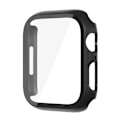 Miniatyrbild 1 av 6: Glass+ Cover för Apple Watch case 9 8 7 6 SE 5 iWatch Tillbehör Skärmskydd Apple Watch Series 45mm 41mm 44mm 40mm 42mm 38mm svart svart svart black 42mm series 321