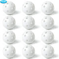 Miniatyrbild 2 av 5: Övningsgolfbollar Flygande Golfbollar ihåliga plastgolfbollar luftflödesgolfbollar för svingövning Driving Range Hemanvändning inomhus 12-pack,
