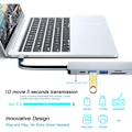 Pikkukuva 4 / 5: USB-C-keskitin, monitoiminen C-sovitin MacBook Pro- ja Air-lisävarusteille
