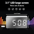 Miniatyrbilde 5 av 5: LED digital klokke skrivebord elektroniske dekorasjoner klokker blå blue