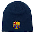 Miniatyrbillede 3 af 5: FC Barcelona Børne Hat Strikket Bronx Hue OFFICIEL Fodbold Gave Navy Blue Bea Navy Blue Beanie One Size