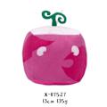 Miniatyrbild 2 av 2: Blox Fruits Djävulens Frukt Fruktlåda Leopardmönstrad Dock Plysch Leksak Barnfödelsedagspresent Semesterpresent Pink
