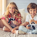 Miniatyrbillede 2 af 5: 16 stk. Videospil Controller Nøgleringe 2 Farver Spil Controller Håndtag Nøglering til Videospil Fest Gaver Fødselsdagsgaver