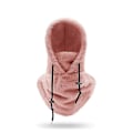 Miniatyrbilde 1 av 2: Sherpa-hette Ski-maske Vintervarm Balaclava Kaldt Vær Vindtett Justerbar Fleece Hettedeksel Hatt Beanie Halsduk For Menn Kvinner (FMY) Pink