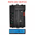 Miniatyrbild 1 av 5: Wellye elektrisk leksaksbil för barn Bluetooth fjärrkontroll, kontroll med mjukstartfunktion 2.4g Bluetooth-sändare RX74 24V FCC