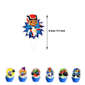 Pikkukuva 4 / 5: Blaze ja Monster Machine syntymäpäiväjuhlan koristeet Blaze ja Monster Machine hieno kakkukoriste Bannerit Ilmapallot Setti
