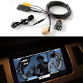 Miniatyrbillede 4 af 5: 12V MMI 2G Bil Bluetooth AUX Kabeladapter Musik Lyd Mikrofon til A6 A8 2006-2008 J523 Kun til AV1 AV {db} black